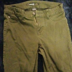 Army green jeans